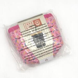 Sok-It Javasok SMALL Cold Cup Neoprene Coffee Sleeve Sweet Sprinkles Pink NEW